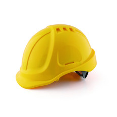 SECURX SX 510112 Casque de chantier JAUNE avec serrage slide-lock - EN 397