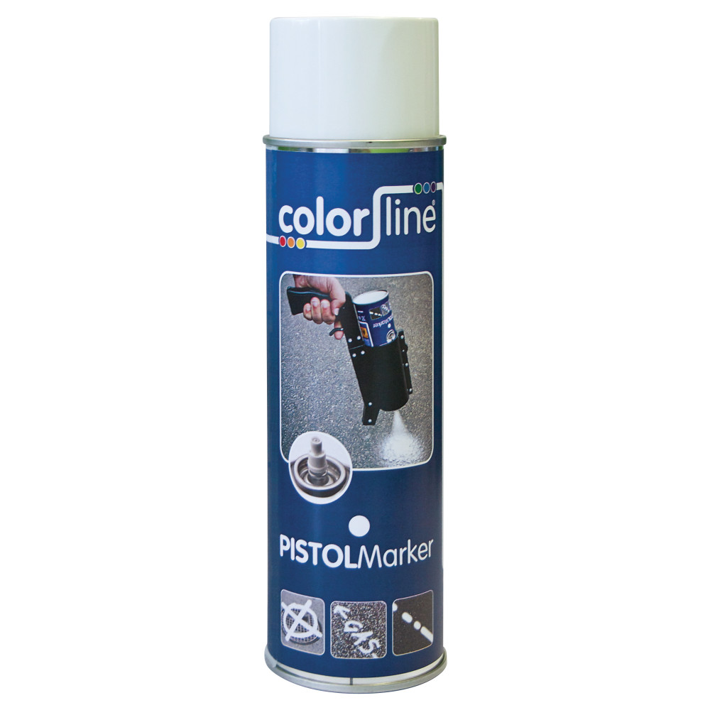 COLOR LINE CL 20-900 PISTOL MARKER - pour marquages chantier avec 'ancien' pistolet - BLANC - 500 ml